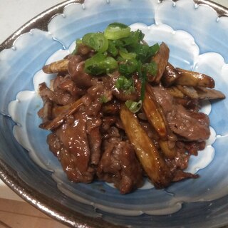 簡単!牛肉と牛蒡のてりてり炒め